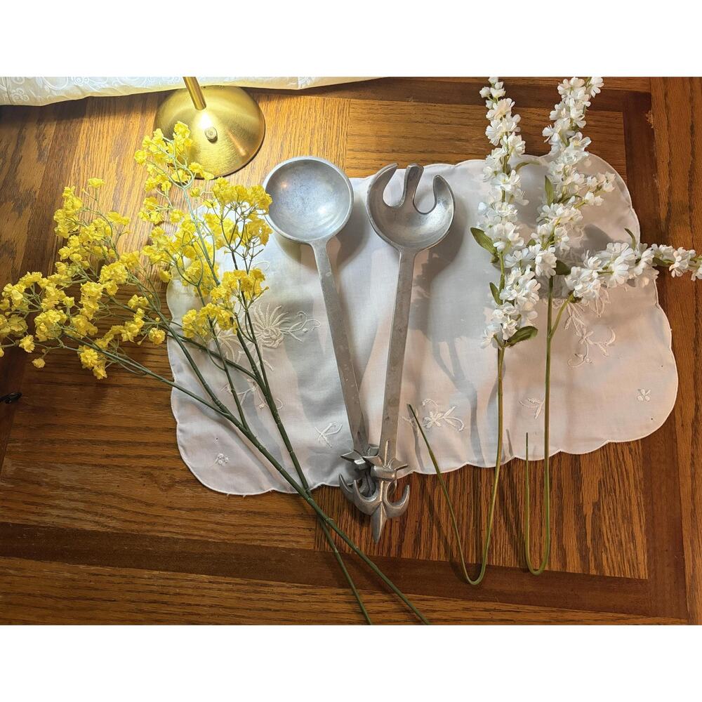Vintage Fleur-de-Lis Salad‎ Servers